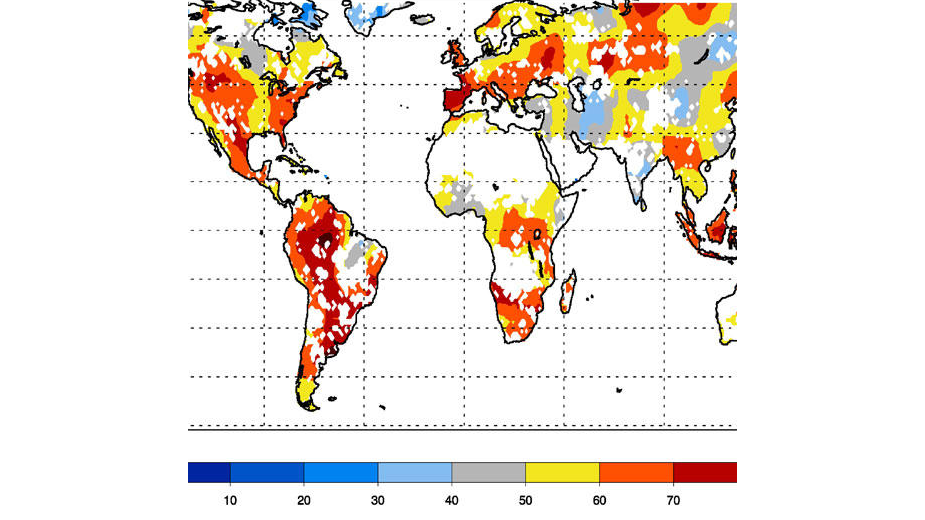 Soil Moisture and Hot Days Examined Globally