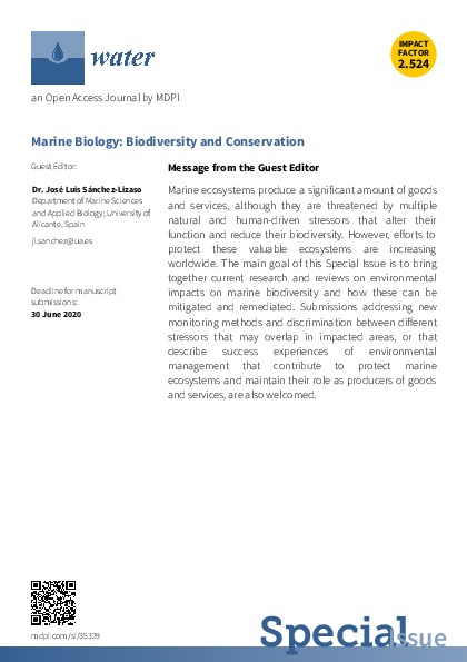 Special Issue "Marine Biology: Biodiversity and Conservation in journal Water