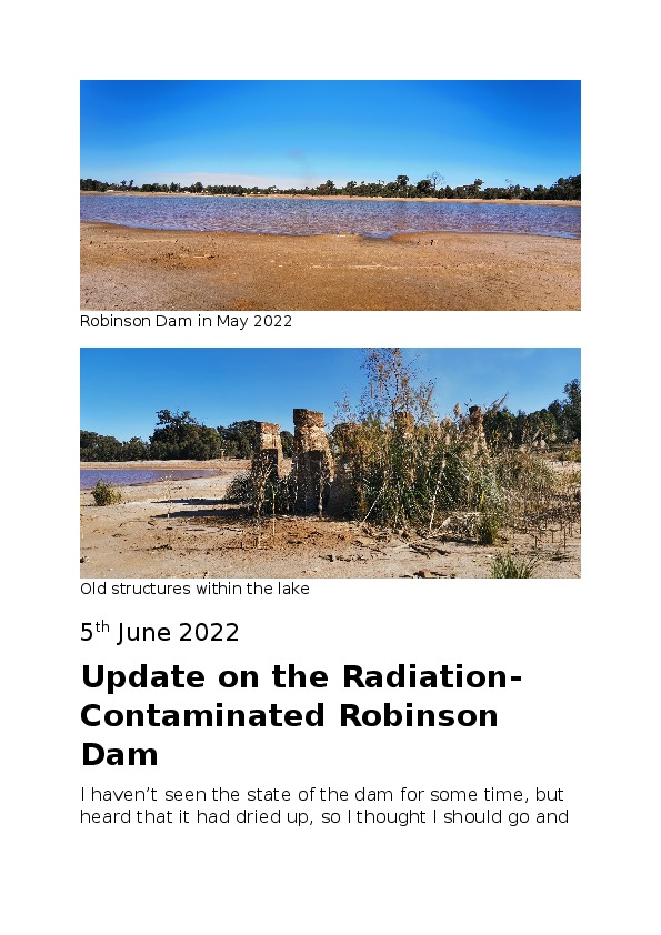 Wetland construction to rehabilitate radiation polluted tailings