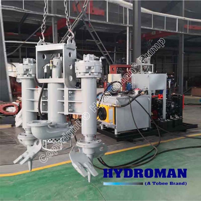 Hydroman&reg; electric submersible silt,sand, the clay dredging pump with water jet ring or cutter ringEmail: Sales2@tobeepump.comWeb: www.hydroman...