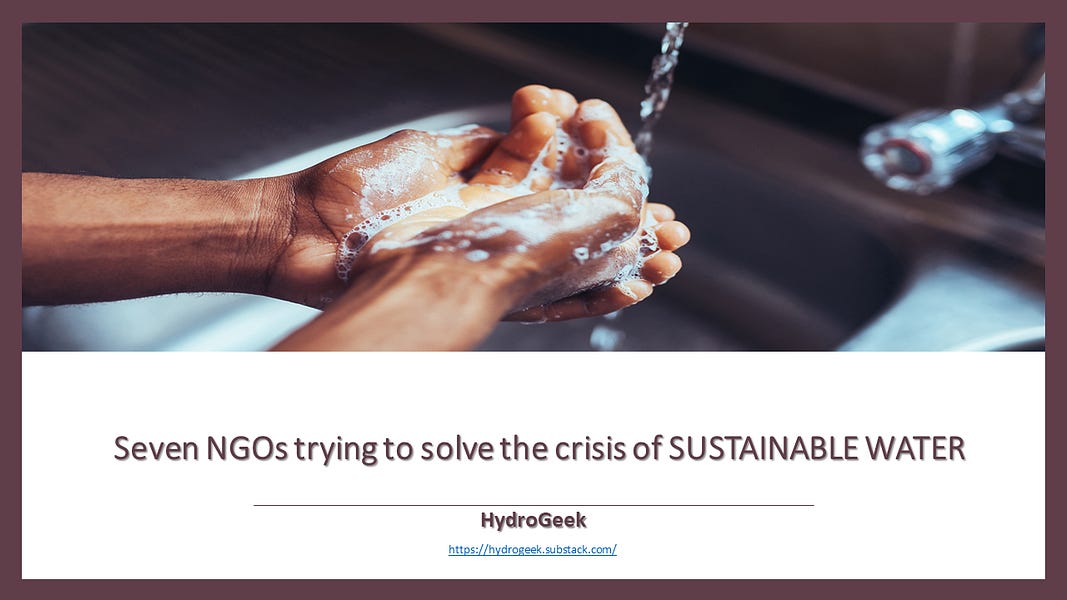 NGOs of Water Conservationhttps://hydrogeek.substack.com/p/seven-ngos-trying-to-solve-the-crisis?sd=pf#water #conservation #ngoindia