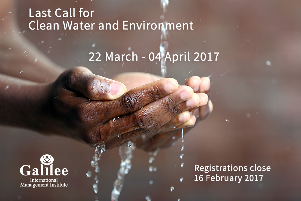 Last Call for Clean Water and Environment We are now in the final stage of preparation for the&nbsp; 22 March &ndash; 4 April 2017 &nbsp;Environ...