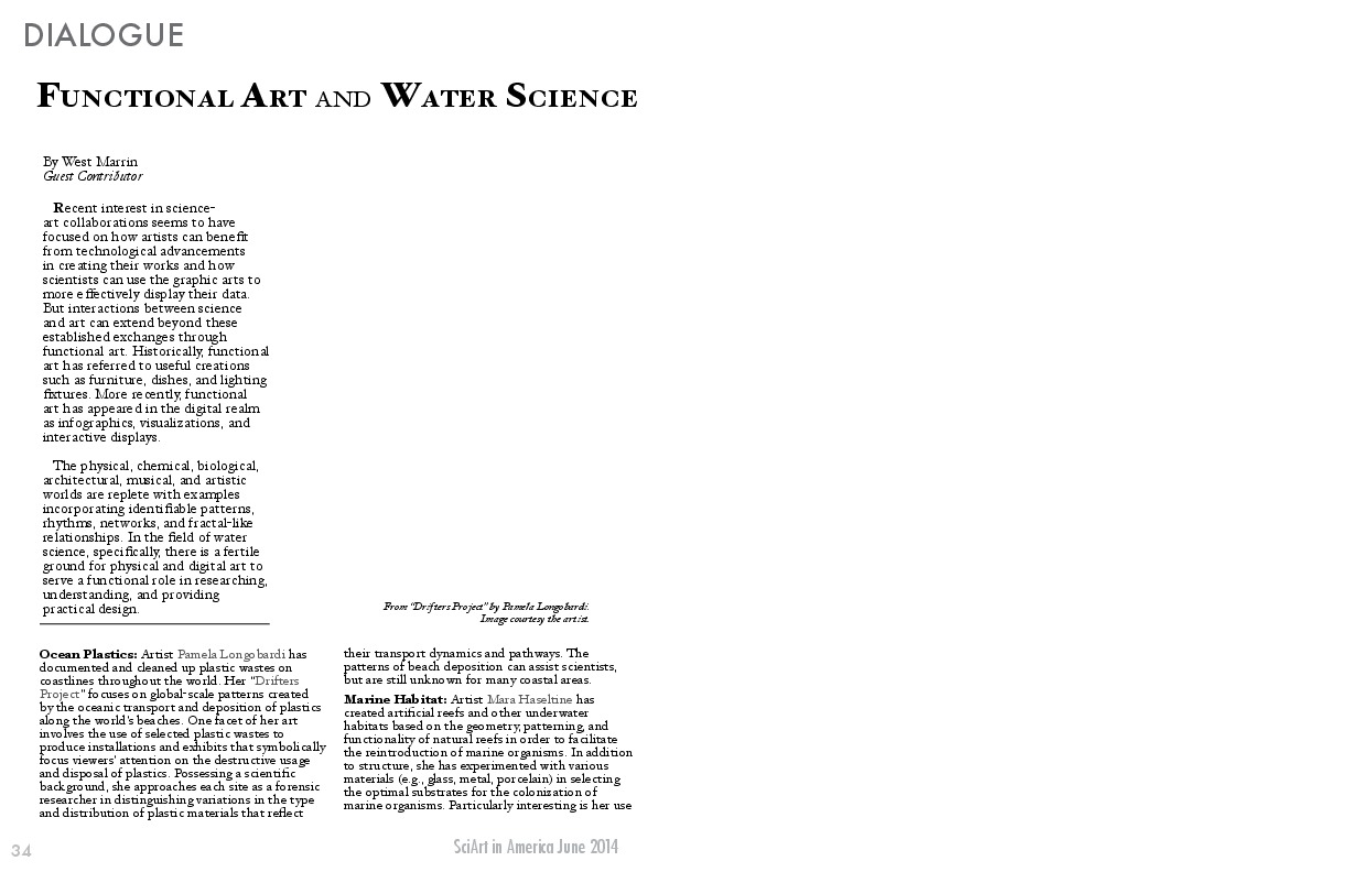 Functional Art and Water Science