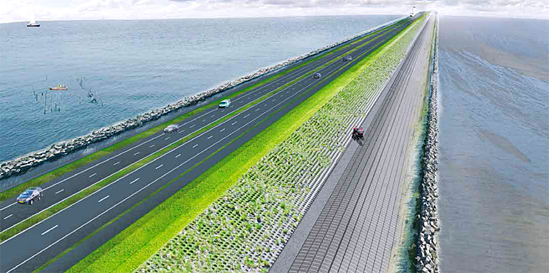 Afsluitdijk a New Icon of Dutch Flood Protection