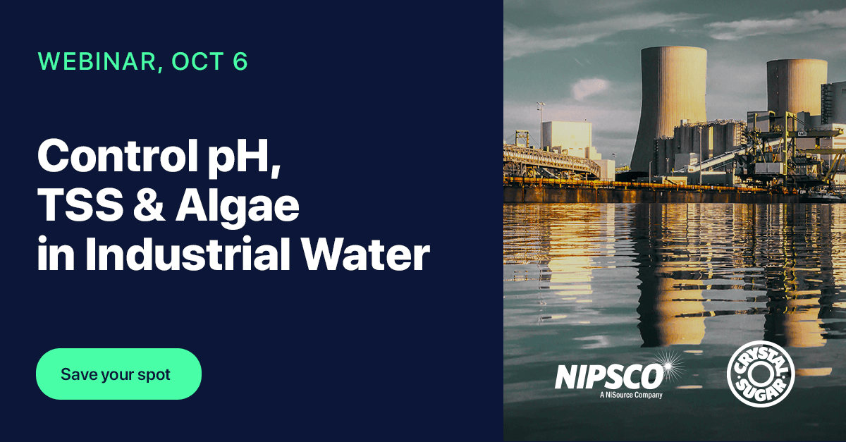 Webinar: Control pH, TSS & Algae in Industrial Water