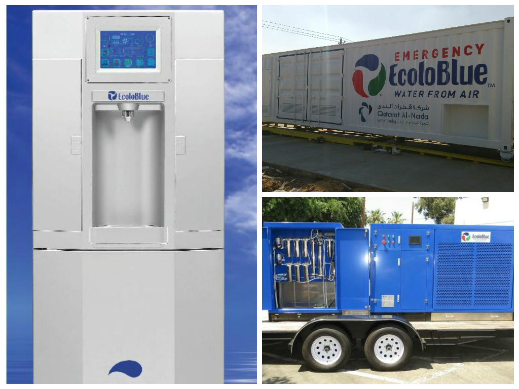 Have you looked into atmospheric water generators, to replace bottled water or filtration systems in break rooms/offices? They make water from t...