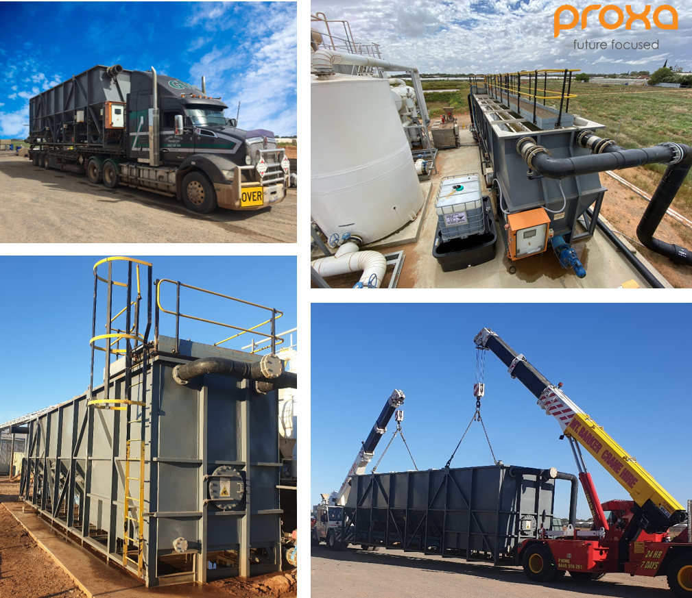 PROXA Australia currently has available a mobile, high-rate lamella type clarifier with a hydraulic treatment capacity of up to 145m3/h (@ 0.7 m...