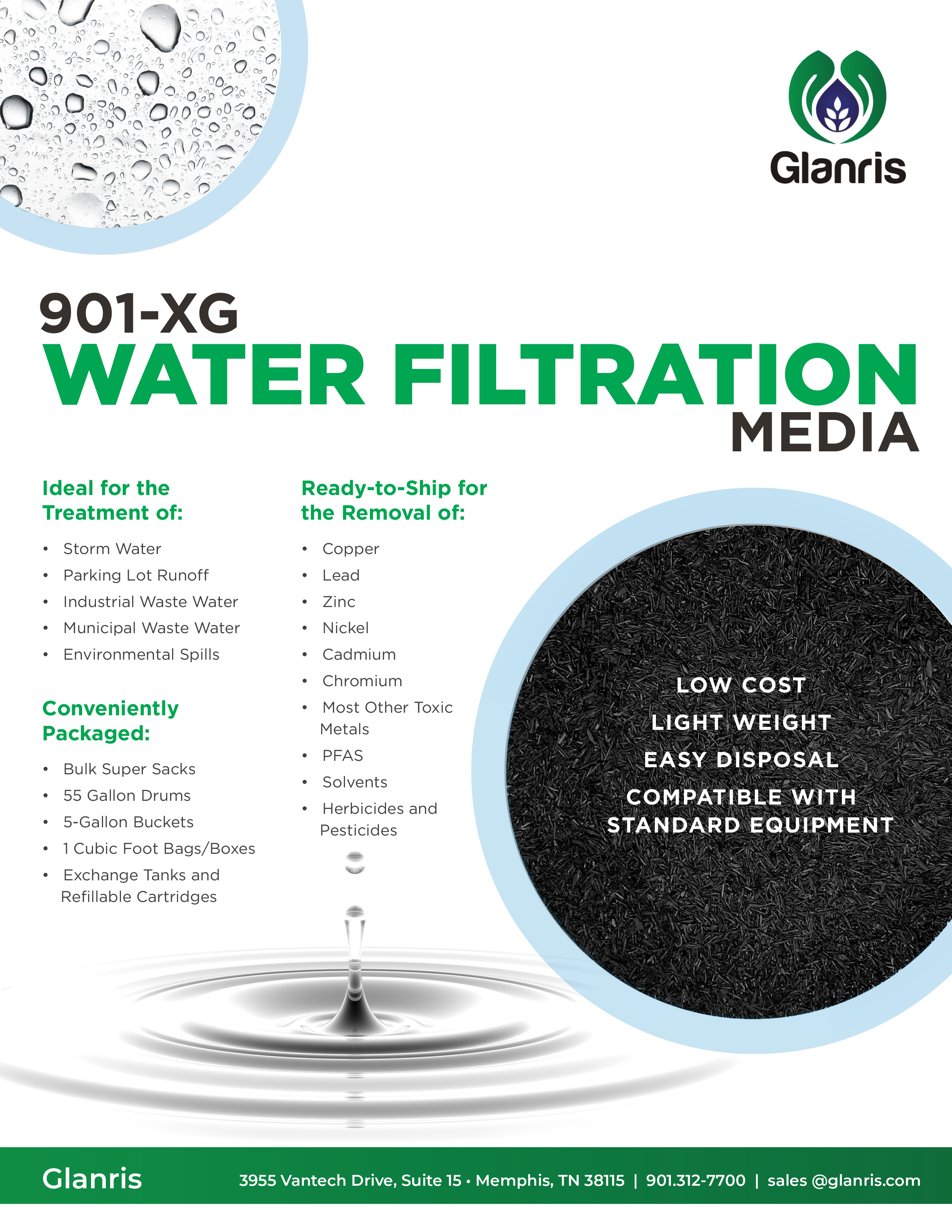 901-XG Glanris Water Filtration Media