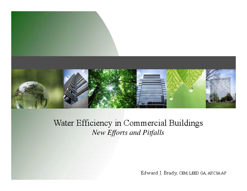 Water Efficiency in Commercial Buildings (2)