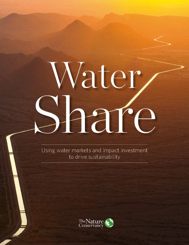 Water Share: Using water markets and impact investment to drive sustainability