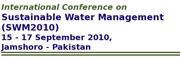 Sustainable Water Management 