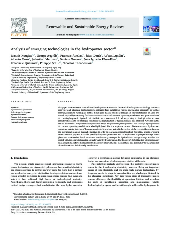 Submission of scientific papers to the Special Issue "The Future of Hydropower: Sustainable Goals, Planning, Practices and Technologies", for wh...