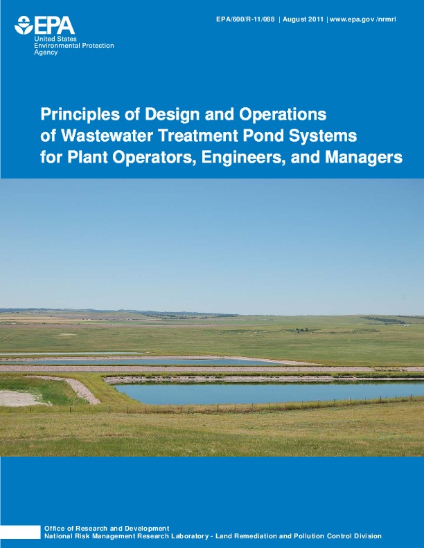 Principles of Design and Operations of Wastewater Treatment Pond Systems