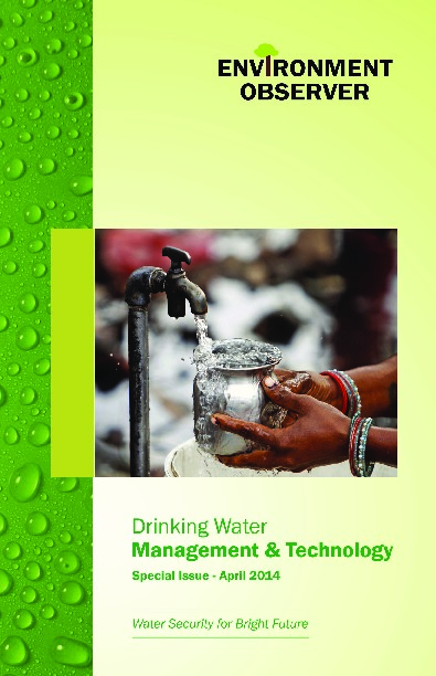SOCIETY FOR ENVIRONMENT EDUCATION RESEARCH AND MANAGEMENT (SEERAM) is publishing special issue on DRINKING WATER MANAGEMENT &amp; TECHNOLOGY FOR...