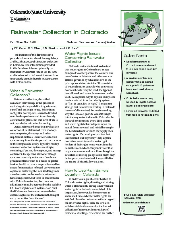 Rainwater ​Collection ​– ​Comprehensive ​Factsheet
