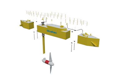 Innovative Floating Tidal Power Plant