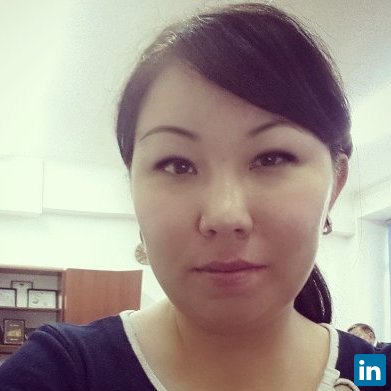 Zhanara Zhanabayeva, PhD Doctorate of Hydrology - Kazakh national university named after Al-Farabi