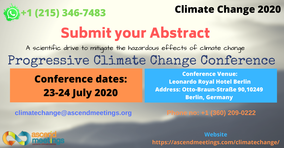 Progressive Climate Change Conference | July 23-24, 2020 | Leonardo Royal Hotel Berlin