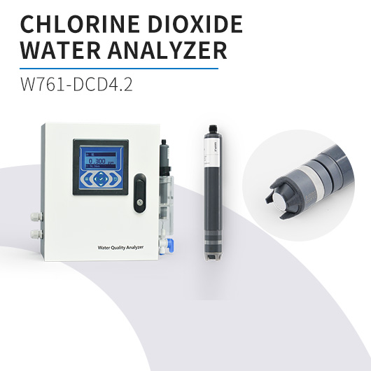 Online Chlorine Dioxide Analyzer with CD4.2 Sensor for Municipal Tap Water