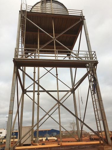 Elevated 15mtr drinking waterstorage of 120m3 water
