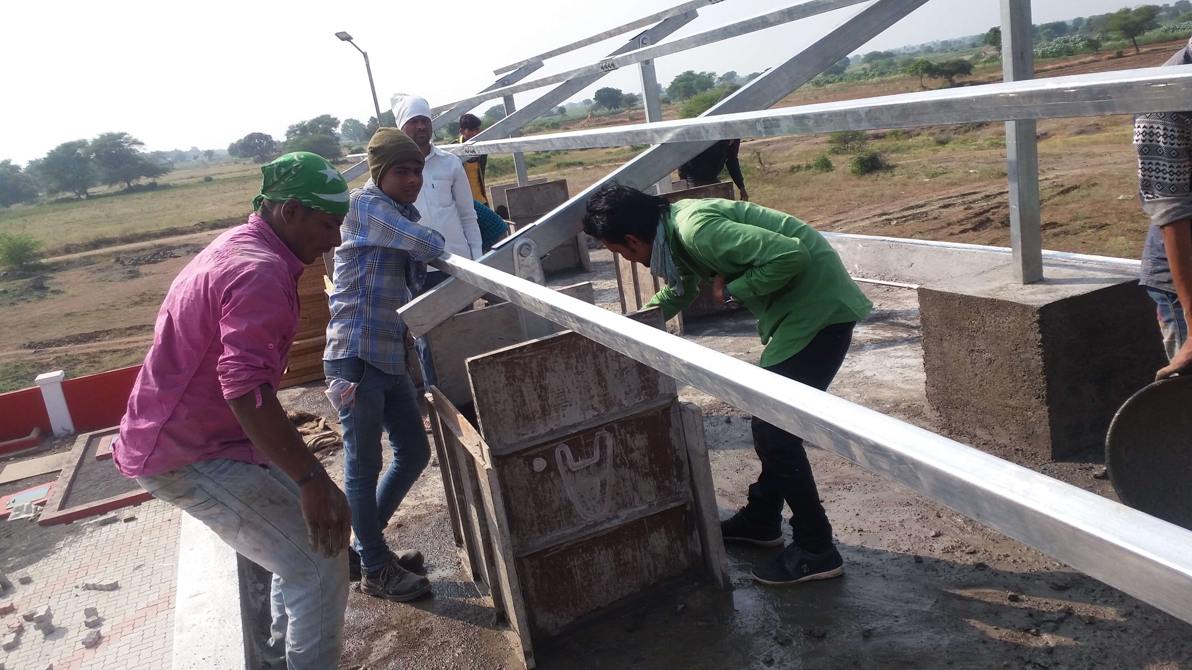 Solar power plant installation