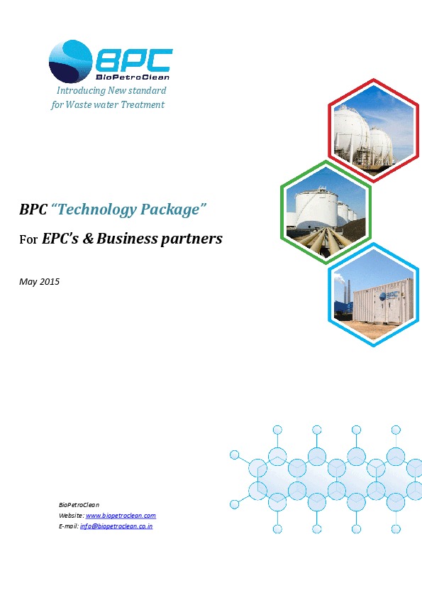BPC is seeking a business partner in north America, With BPC bio-remediation and automated processes we deliver turnkey retrofits to a variety o...