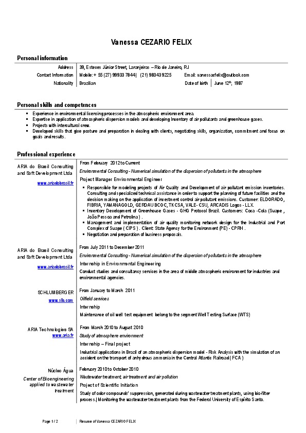 Vanessa Felix, Project Manager Environmental Engineer