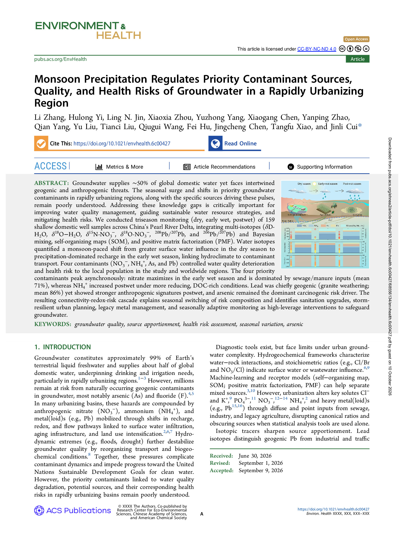 Interesting recent study of the effects of normal monsoon water and urbanization. See attachedhttps://pubs.acs.org/ehnea2/article-pdf/doi/10.102...