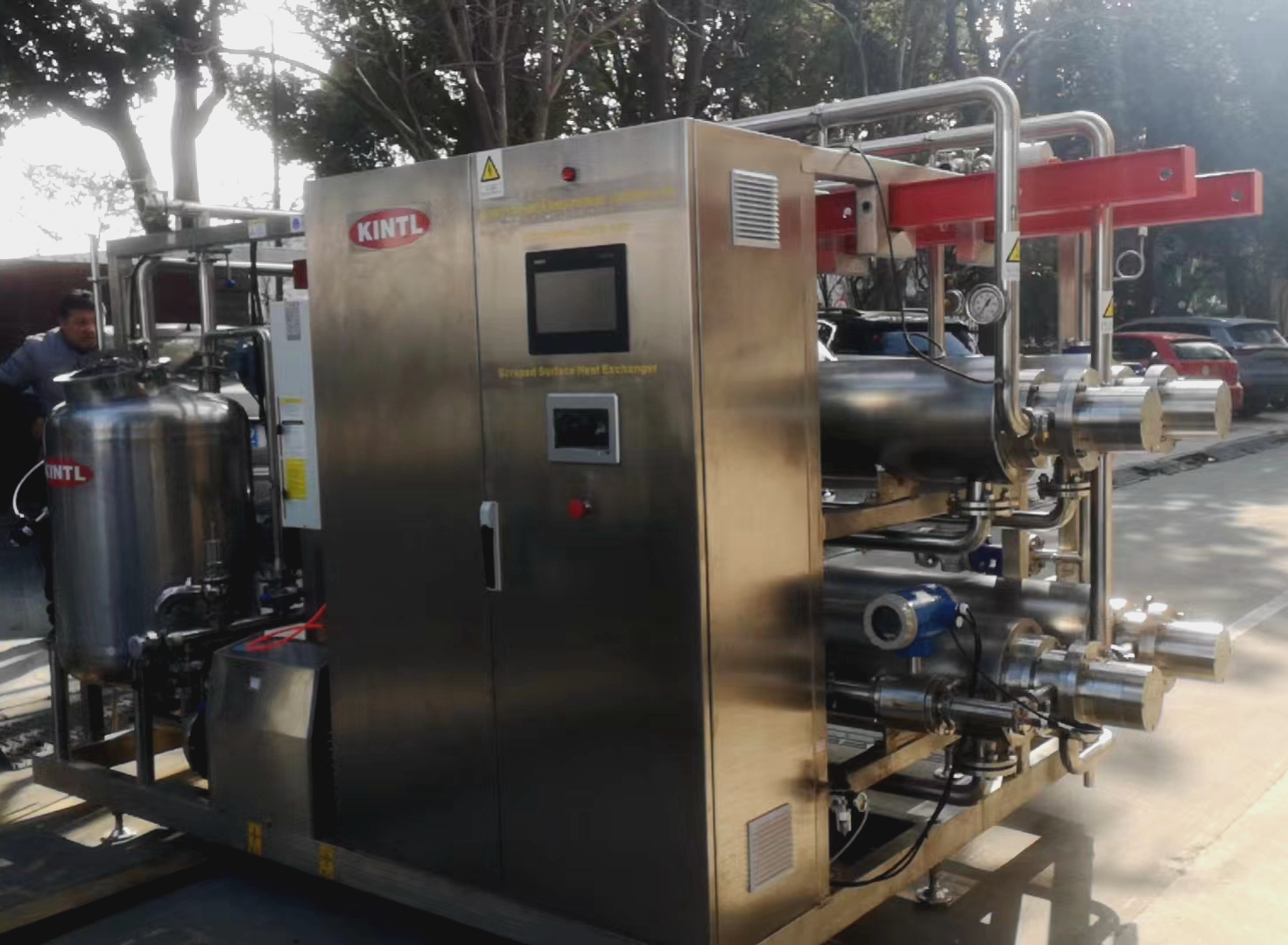 Scraped surface heat exchanger (VOTATOR sterilizer):