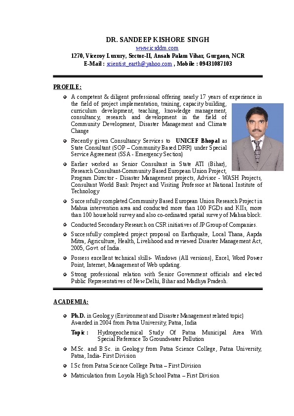 Dr. Sandeep  Kishore Singh