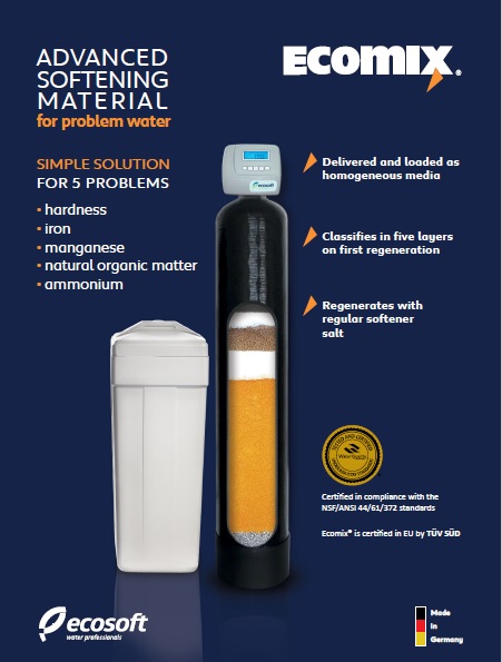ECOCOSFT ECOMIX Advanced Softening Material for Problem Water