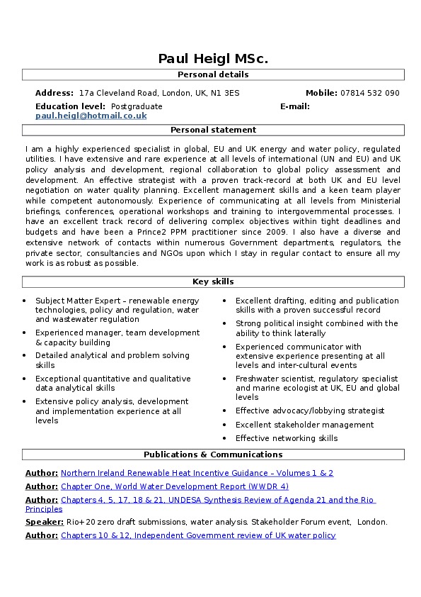 Paul Heigl, Ofgem - Policy Development Manager