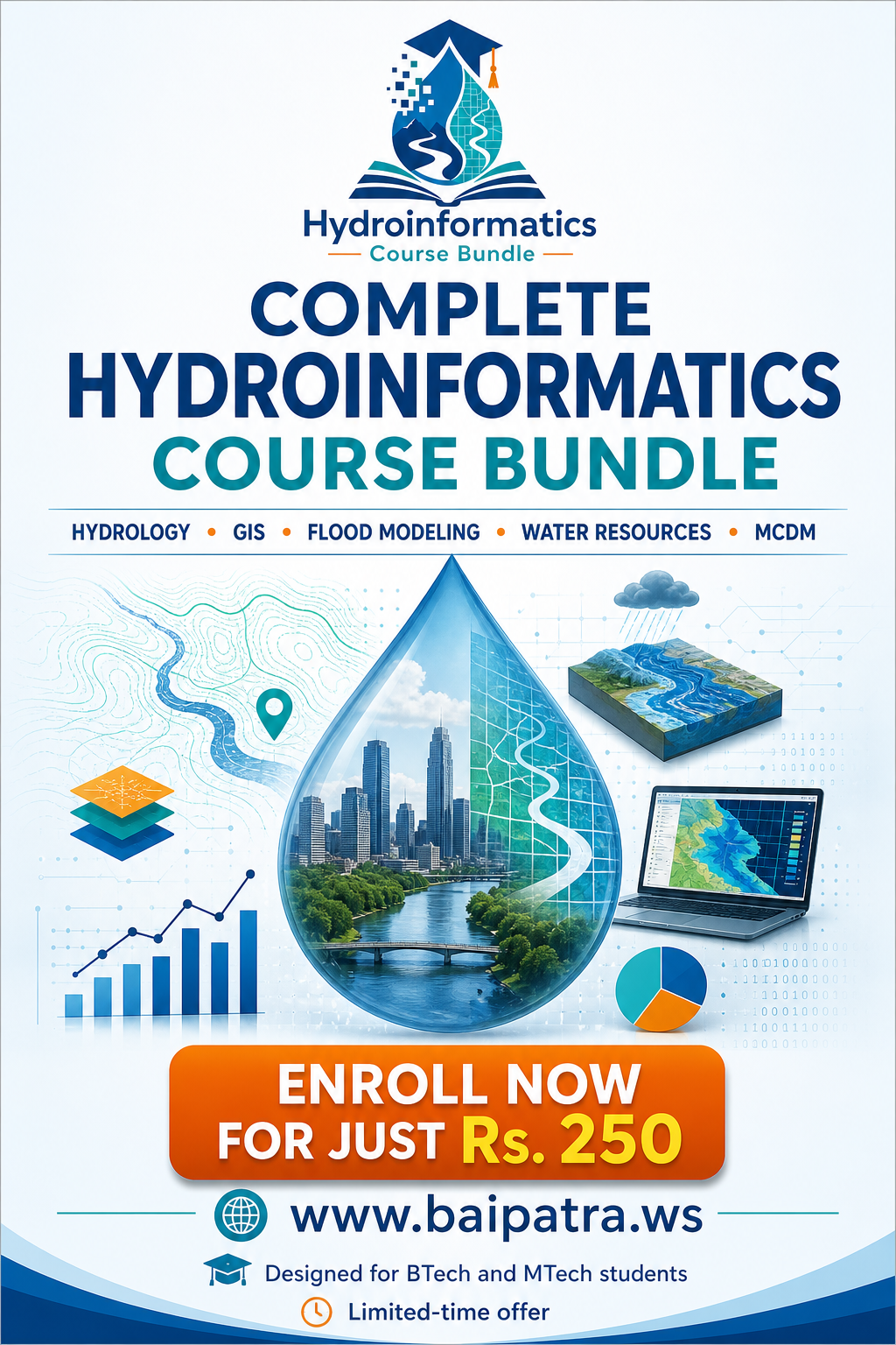 The Hydroinformatics Bundle is a comprehensive set of 20 modules that integrates data science, optimization, AI, GIS, CFD, and decision‑making...