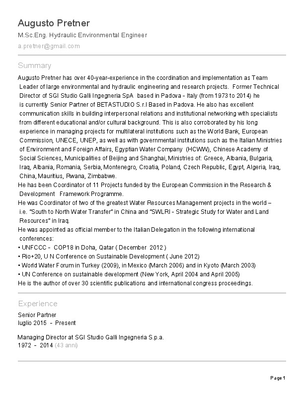 Augusto Pretner, Senior Partner at Betastudio