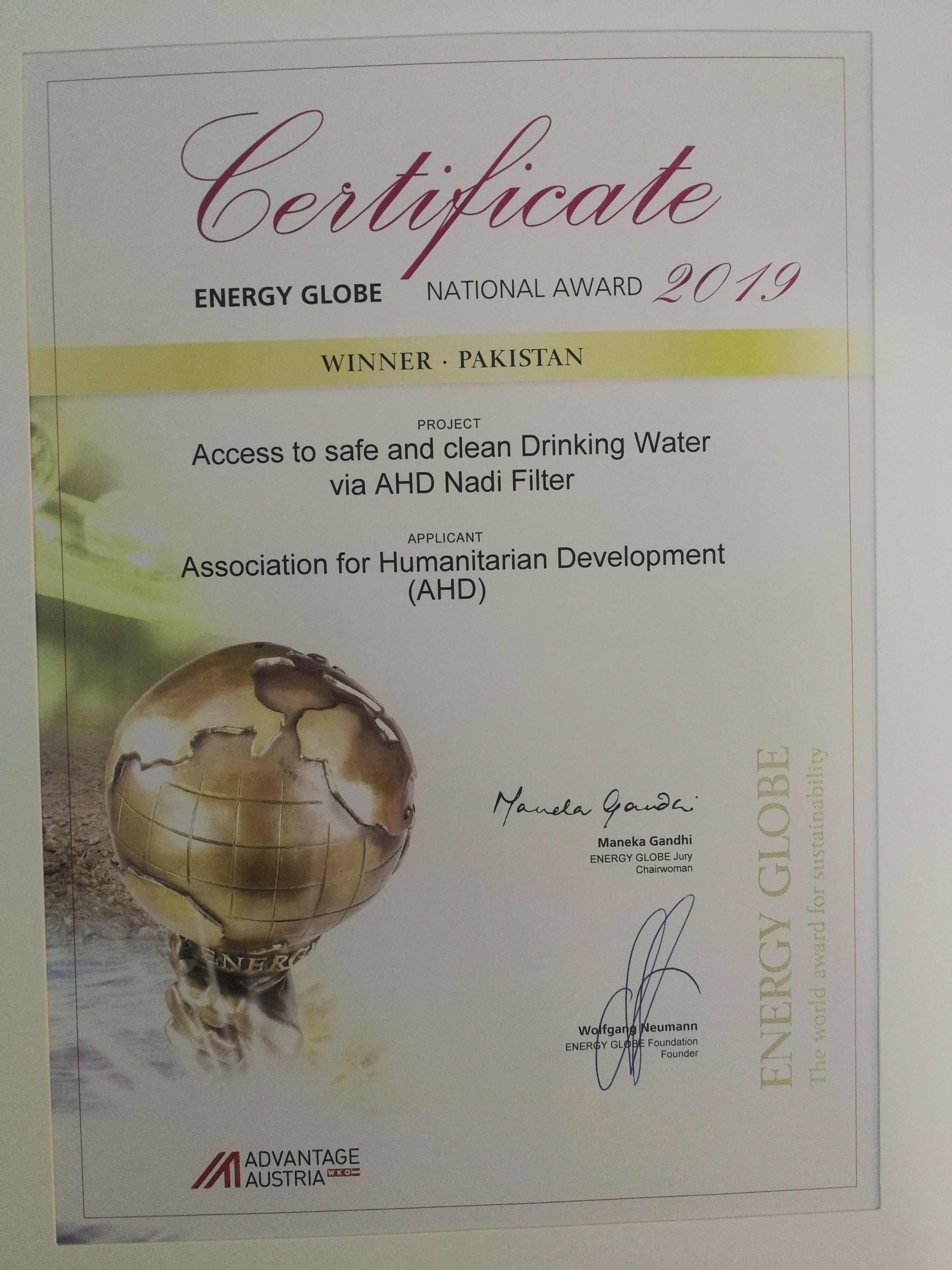 Finalist: Energy Globe World Award 2019 in the category Water - Pakistan