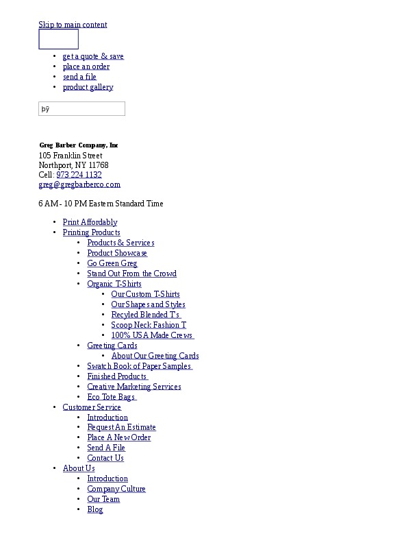 Greg Barber, President at Eco Friendly Printer