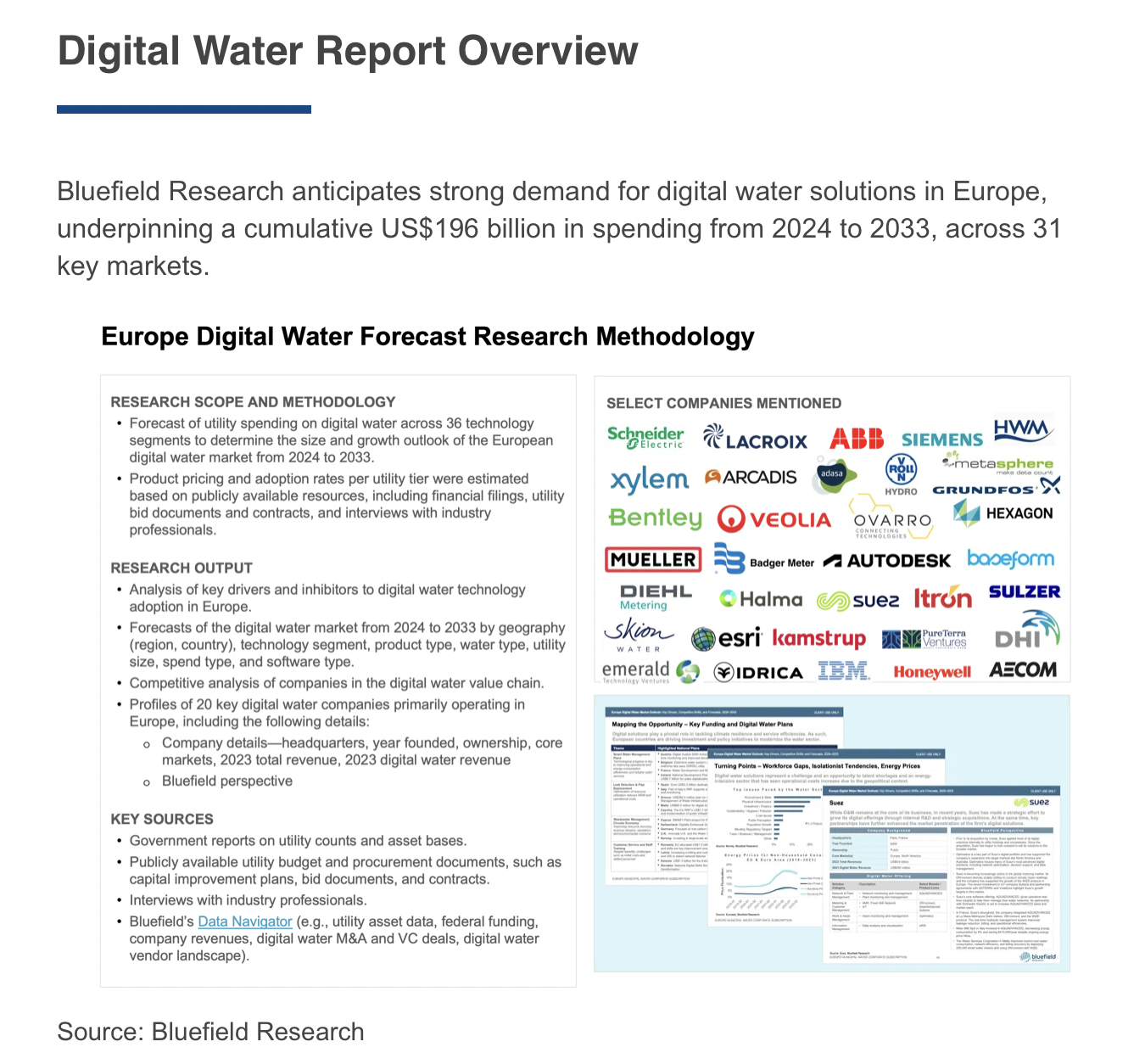 Digital Water report