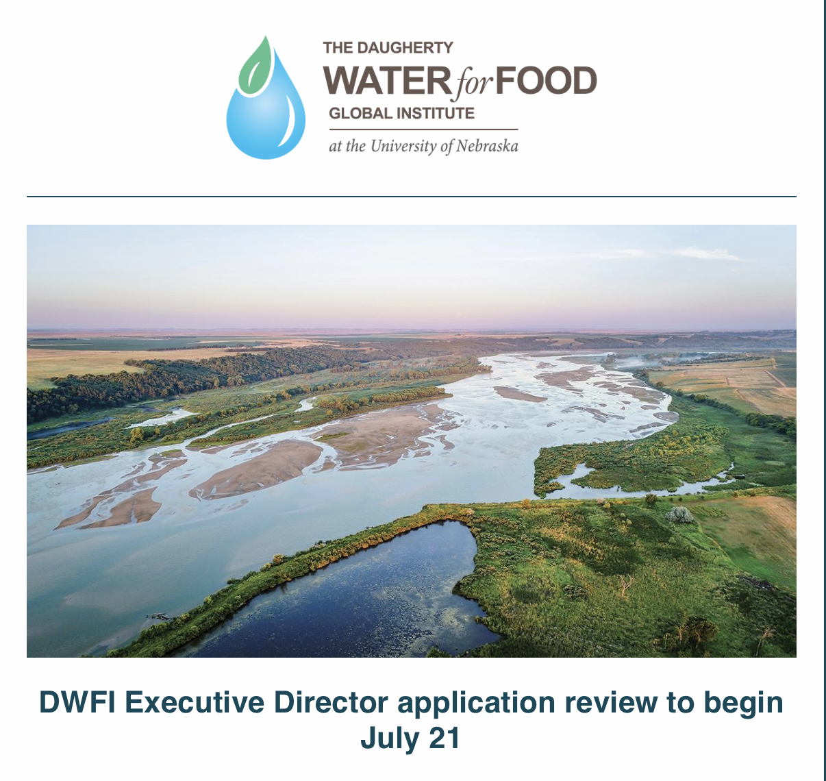 DWFI Executive Director application review to begin July 21Those interested in applying for this position should do so by July 21, as the search...