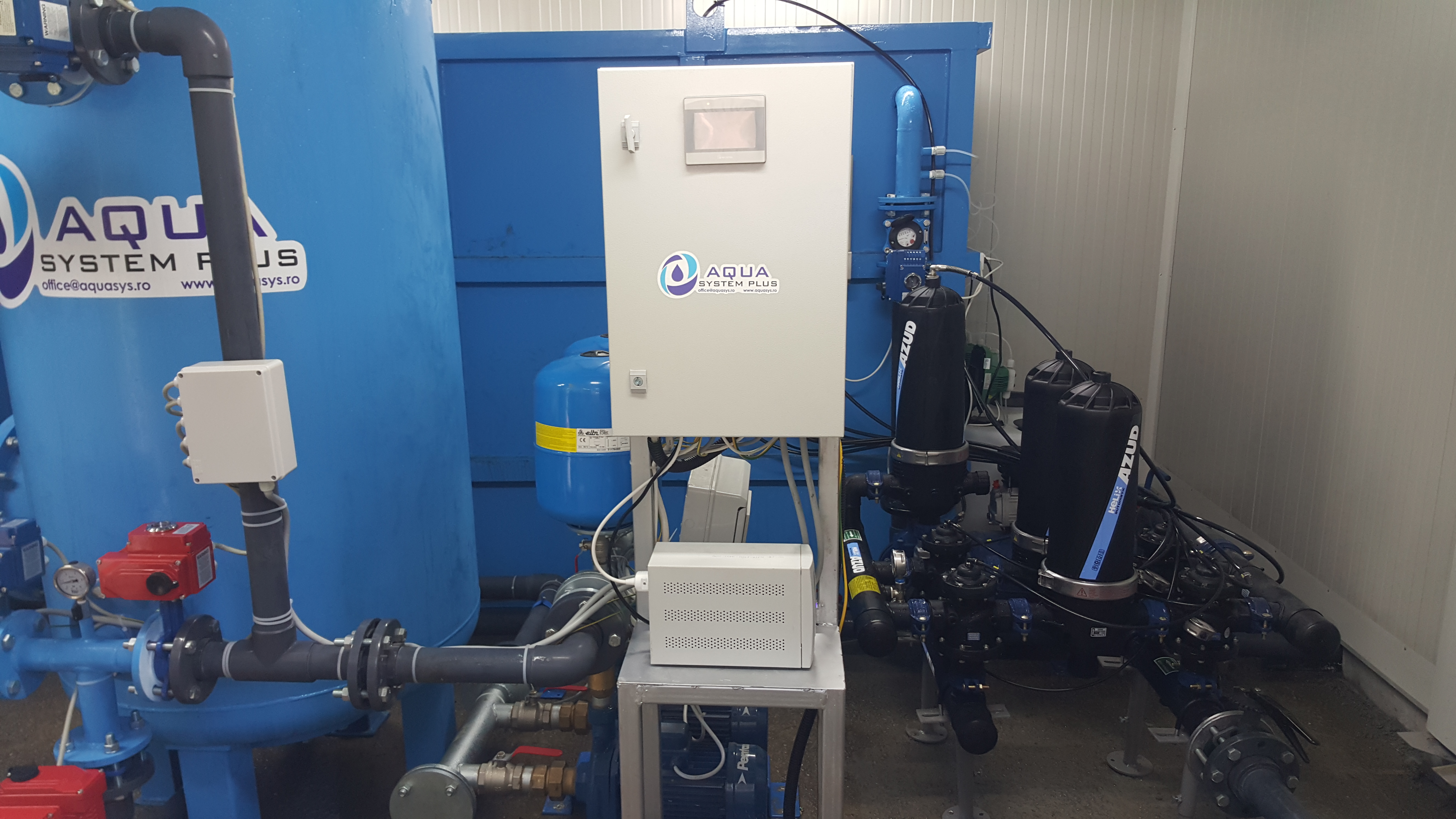 Compact drinking treatment unit