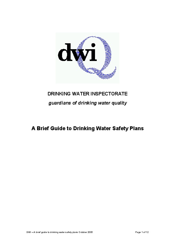 The drinking water quality ...