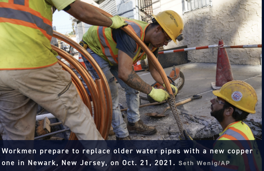 US Administration releases $3 billion in funding for states to remove and replace drinking water pipes made of lead, an important step toward re...