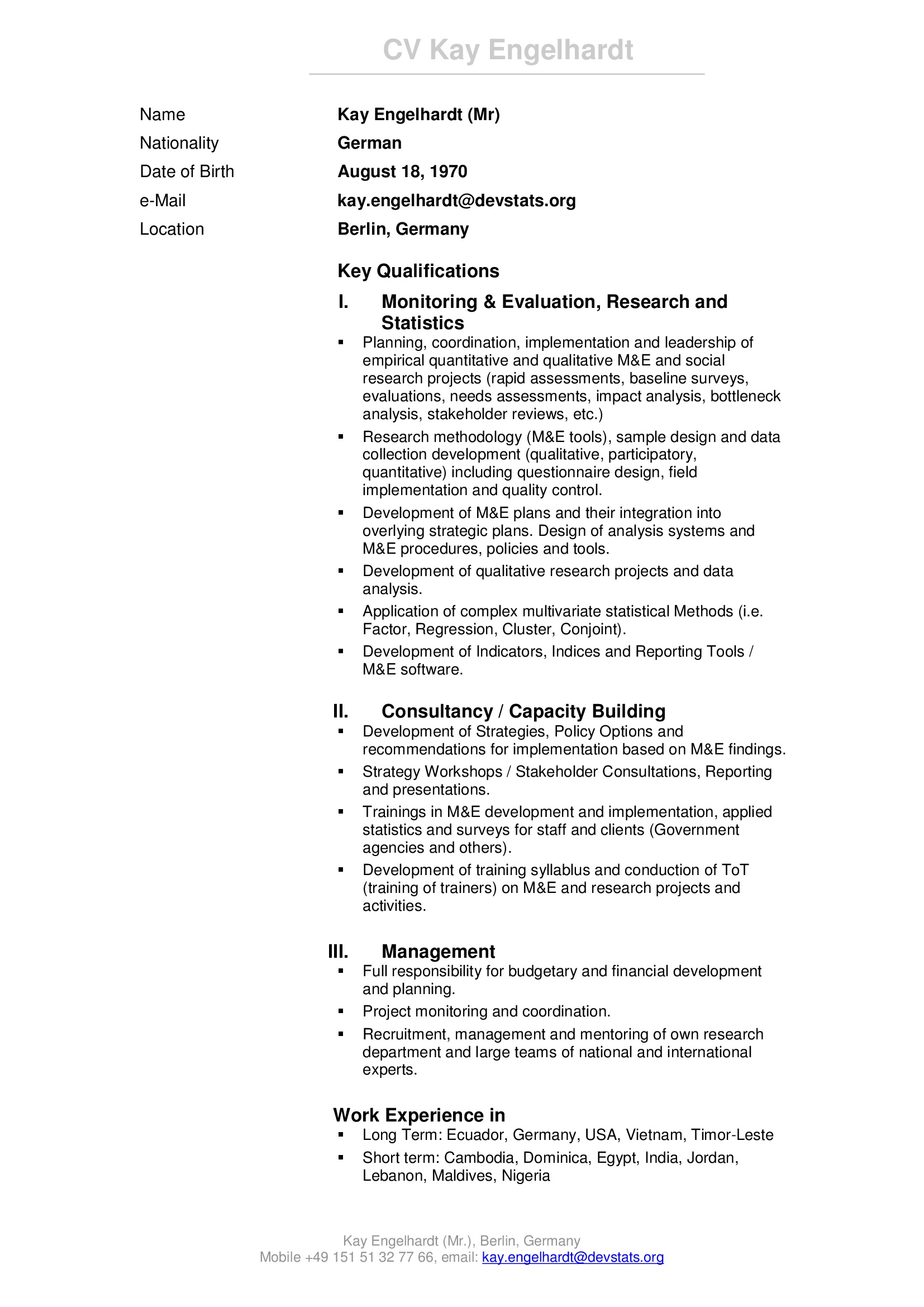 Kay Engelhardt, devstats - founder