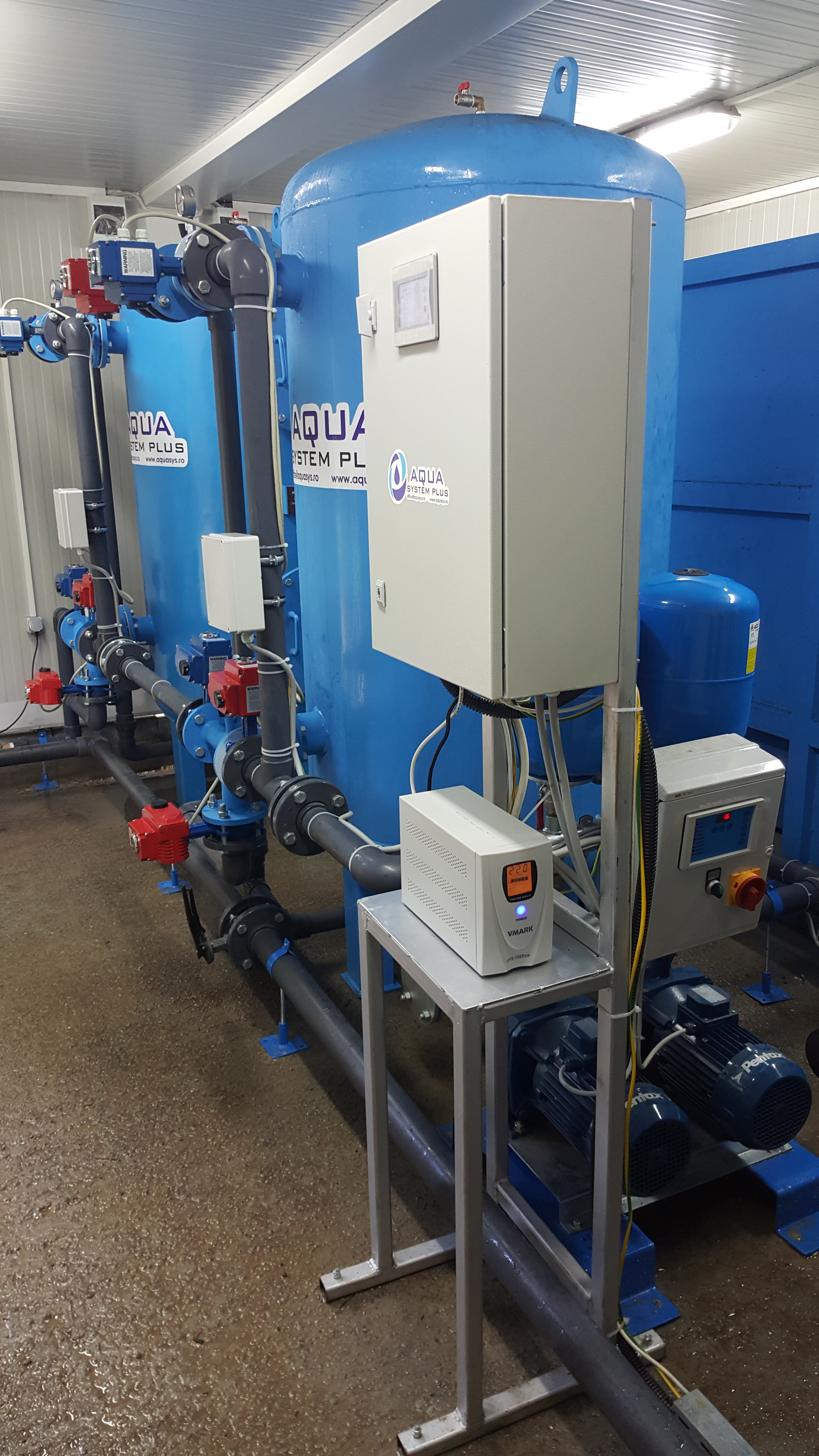 Compact drinking treatment unit