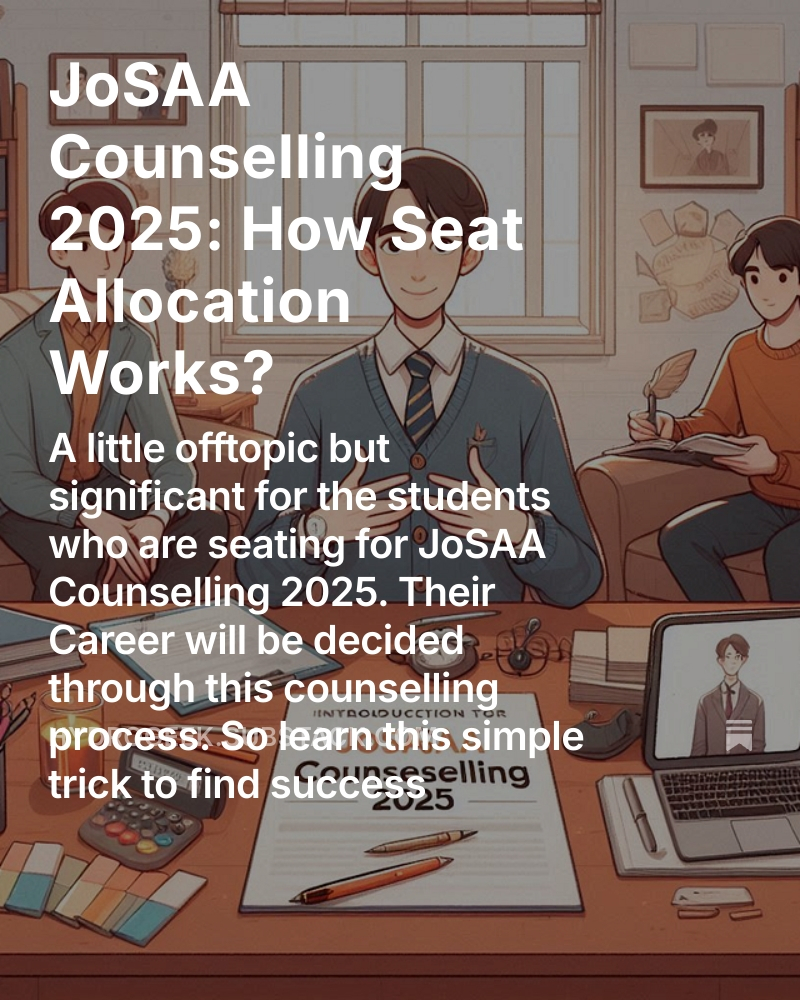 Top Strategies to Ace JoSAA Choice Filling & Get the Best Collegehttps://youtu.be/IcIFTcrcjQ8