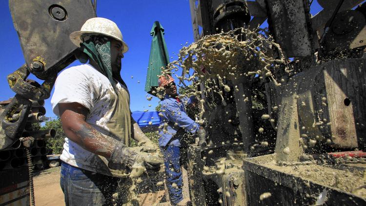 Farmers drilling deeper