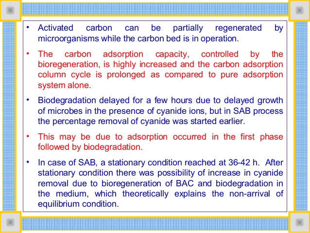 Presence of either cyanide or ...