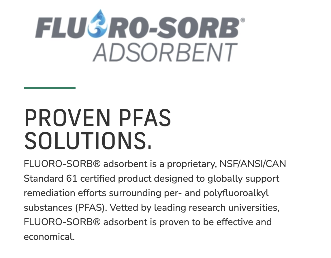 FLUORO-SORB® Adsorbent Wins Water Environment Federation (WEF) Innovative Technology Award