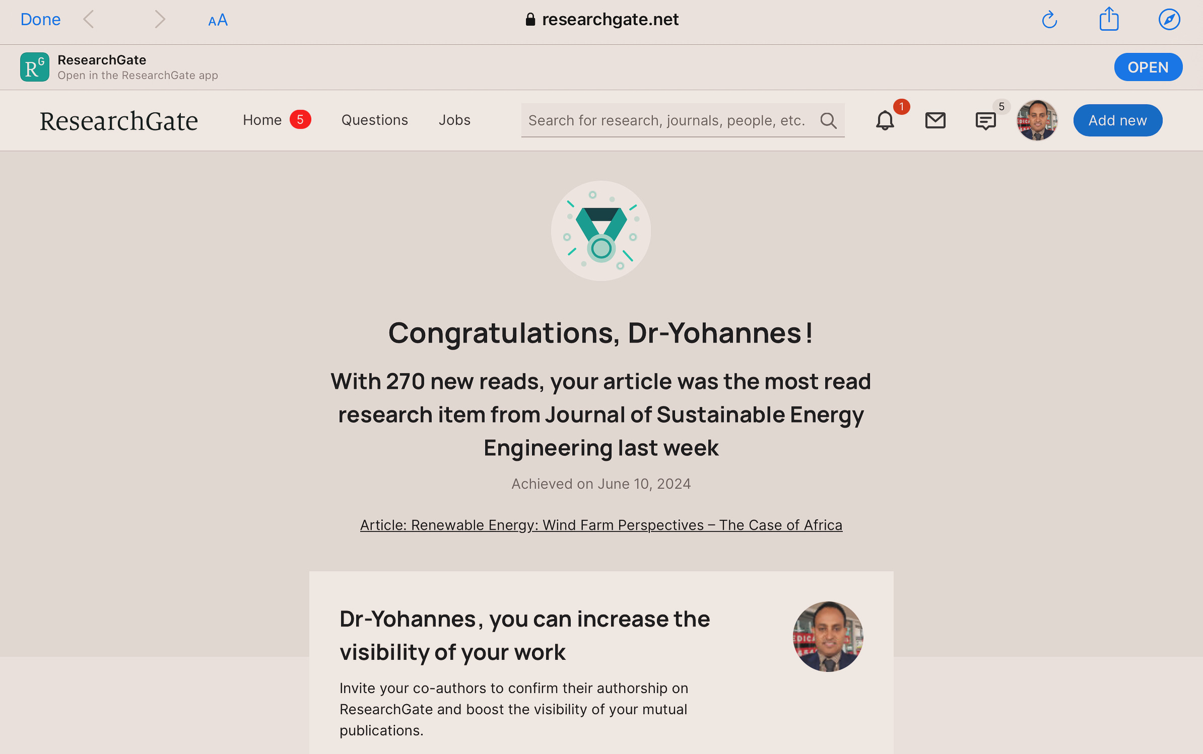 Published articles_Peer reviewed journals_Dr Yohannes Yihdego