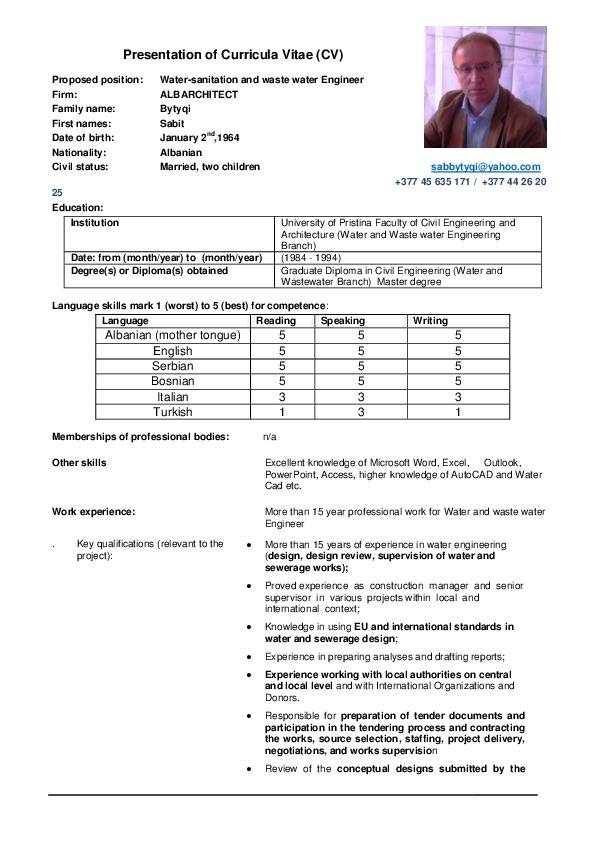 sab bytyqi, water ant waste water project at D_Project