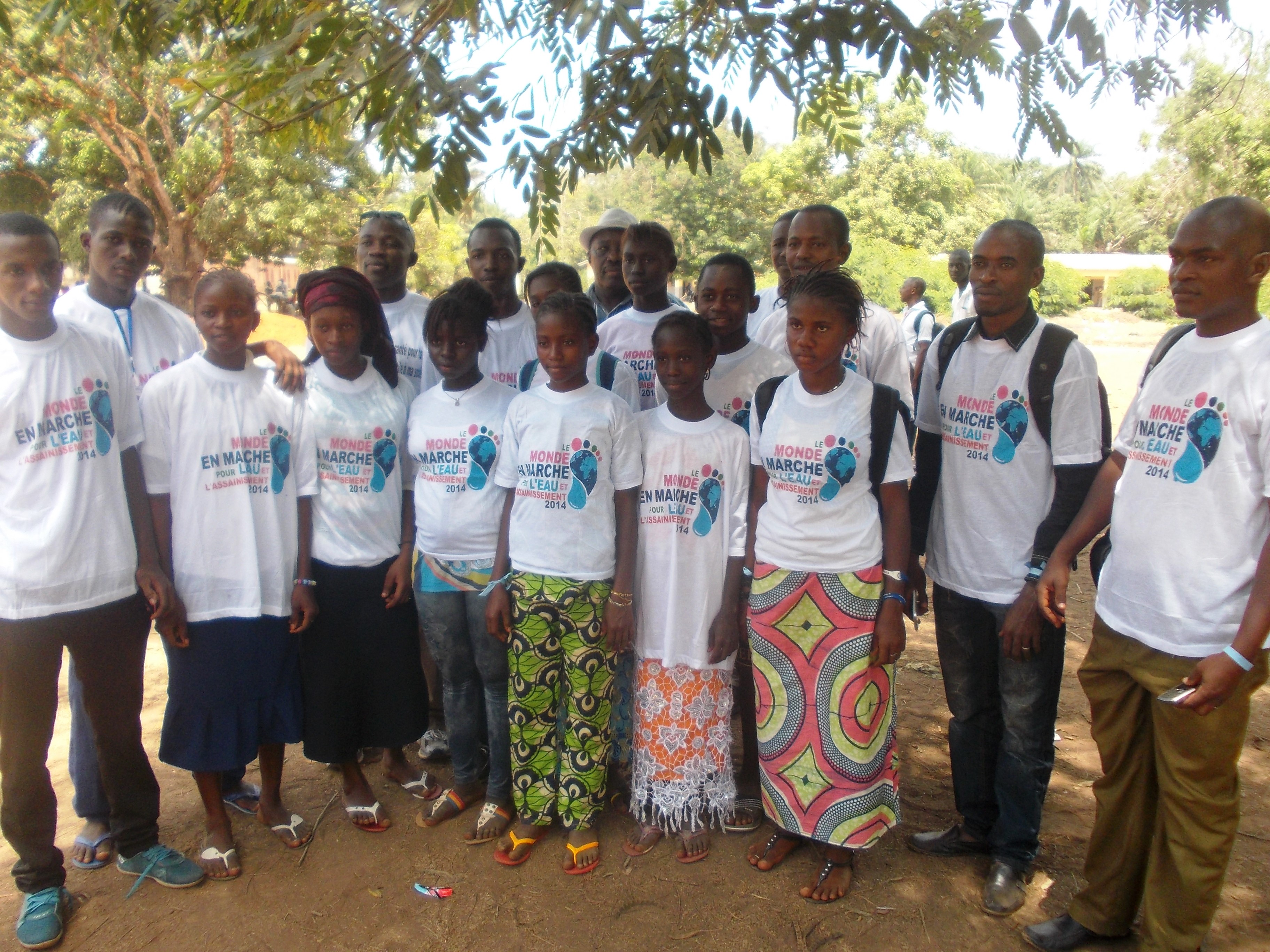 Le monde en Marche pour l'Eau et l'Assainissement en Guin&eacute;e organis&eacute; par Carbone Guin&eacute;e